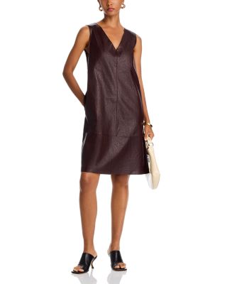 Graylen Faux Leather Shift Dress