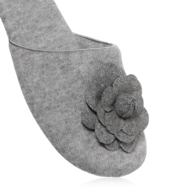 Women's Rose Cashmere Slippers