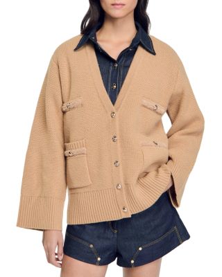 Sandro - Martie Flared Sleeve Cardigan