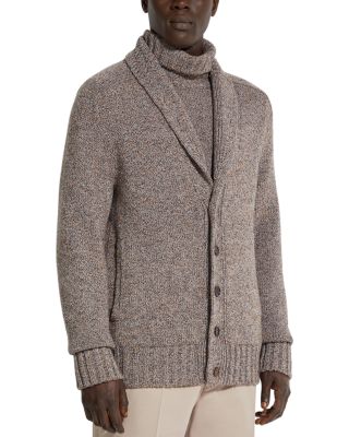 Zegna - M&eacute;lange Oasi Cashmere Button Front Cardigan