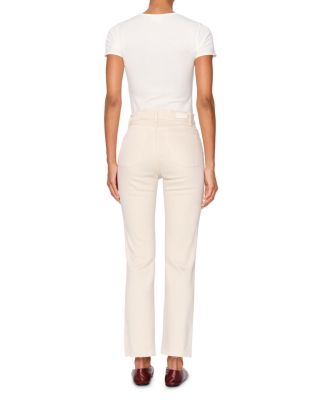 Patti High Rise Straight Jeans in Ecru