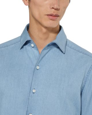 Bleached Button Front Shirt