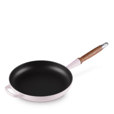 Enameled Cast Iron Alpine Wood Handle Fry Pan, 2.25 Qt