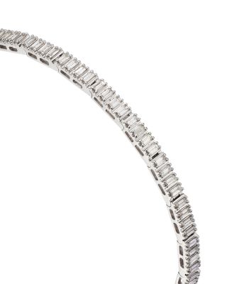 Diamond Baguette Tennis Bracelet in 14K White Gold, 1.5 tcw