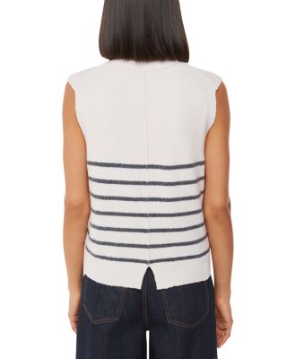 Striped Textured Sweater Tank Top