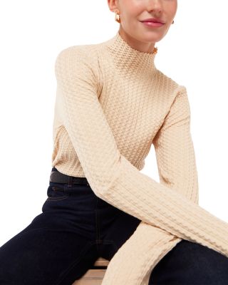 Textured High Neck Sweater
