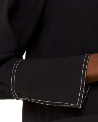 Topstitch Mini Dress