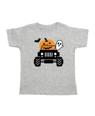 Sweet Wink - Boys' Pumpkin Monster Truck Halloween Short Sleeve T-Shirt - Little Kid, Big Kid