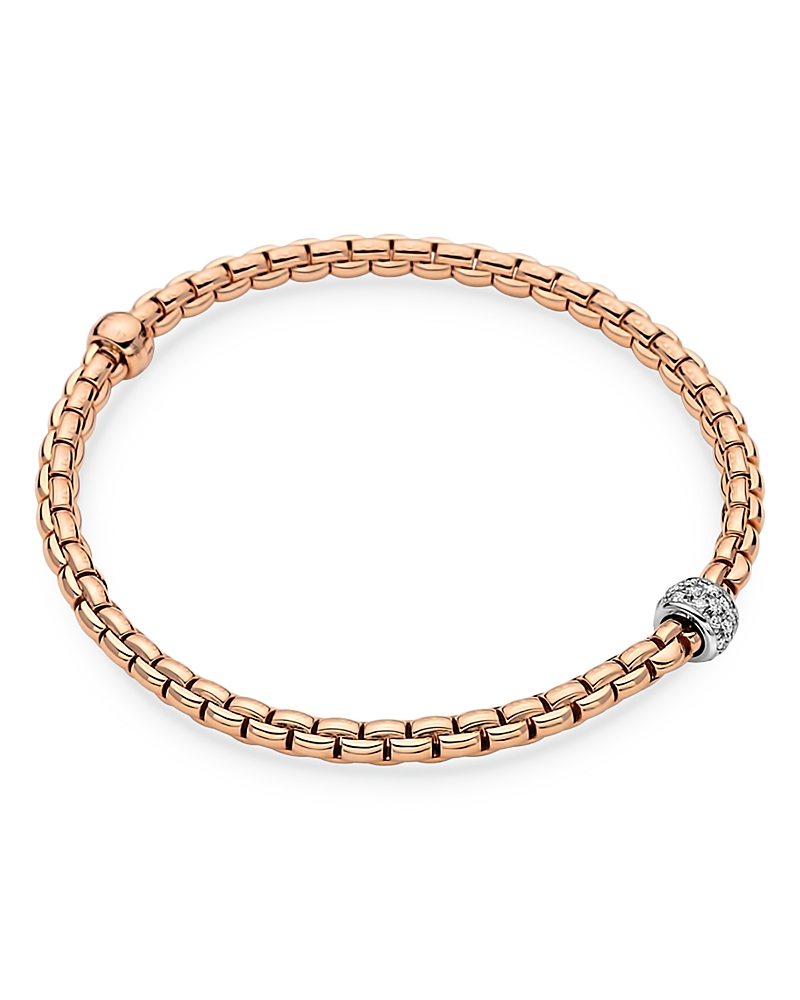 Fope 18K Rose Gold Eka Diamond Flex'it Bracelet