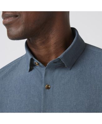 Leeward  SS Dress Shirt  Dusty Blue Heather