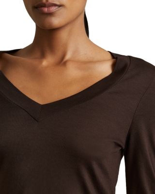 Brady V Neck Long Sleeve Top