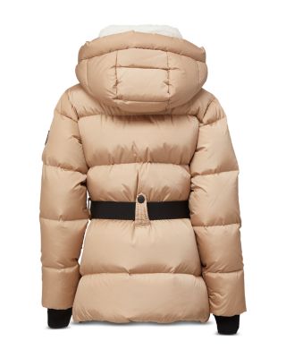 Girls' Romy Faux Sherpa Trim Hooded Down Jacket - Big Kid