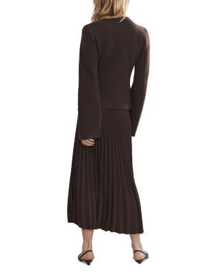 Cooper Wool Blend Crewneck Cardigan Sweater