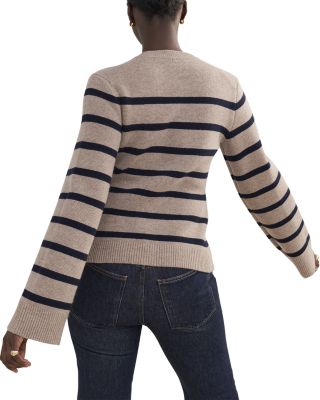 Cooper Wool Blend Crewneck Cardigan Sweater