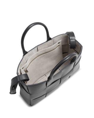 Small Arco Intreccio Leather Tote 