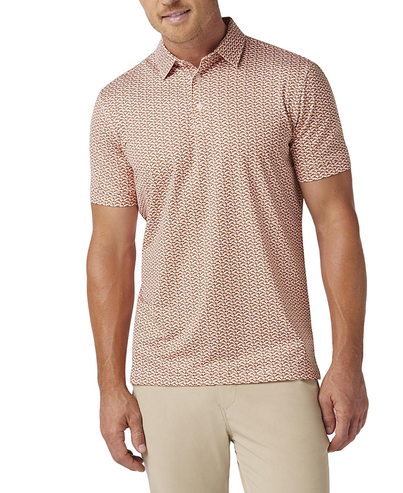Mizzen + Main Mizzen+main Versa Short Sleeve Polo Burnt Orange Big Tex