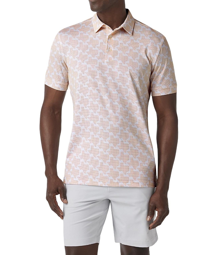 Mizzen + Main Mizzen+main Versa Short Sleeve Polo Burnt Orange Lonestar State