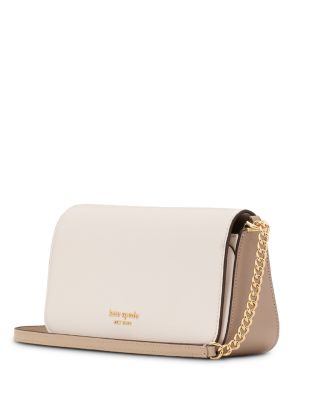 Devin Colorblocked Saffiano Leather Flap Chain Wallet