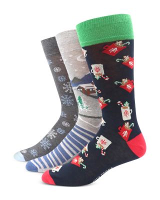 The Men's Store at Bloomingdale's - Cozy Holiday Socks, 3-Pack - Exclusive