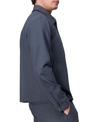 Melrose Wool Blend Twill Full Zip Jacket 
