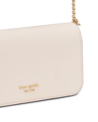 Devin Colorblocked Saffiano Leather Flap Chain Wallet