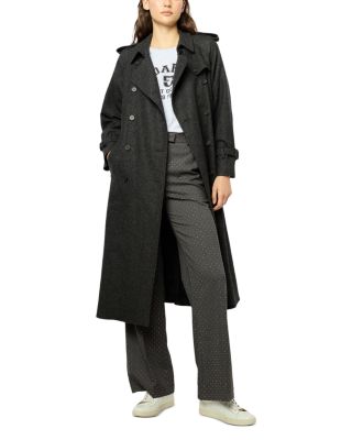 Gerard Darel - Serge Wool Blend Trench Coat