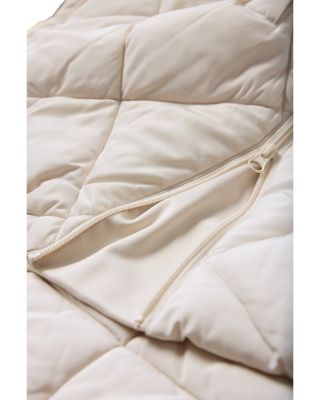 Hooded Longline Puffer Maternity Jacket