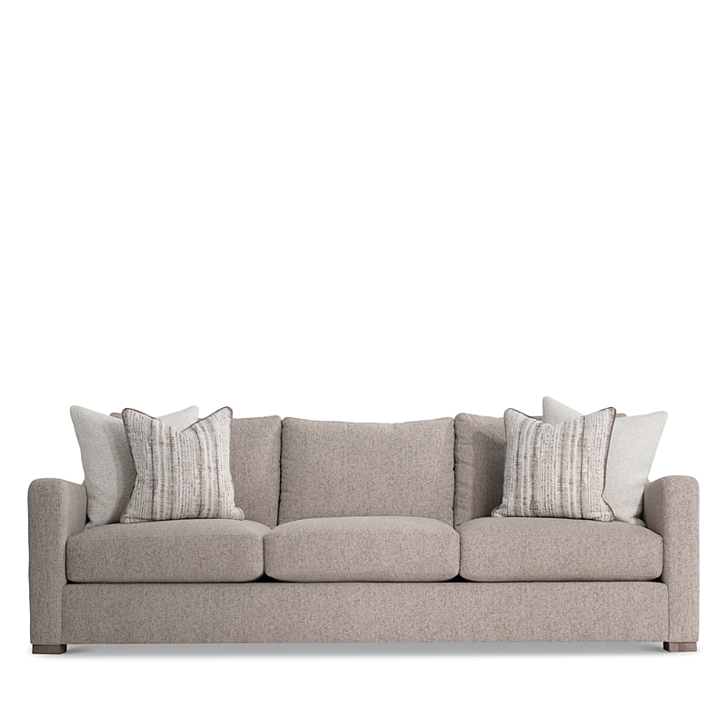 Bernhardt Ventura Fabric Sofa In Aged Grey -
