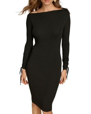 Donna Karan Off-the-Shoulder Sweater Dress | Bloomingdale's Women