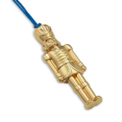 Christmas Nutcracker Gold Tone Ornament