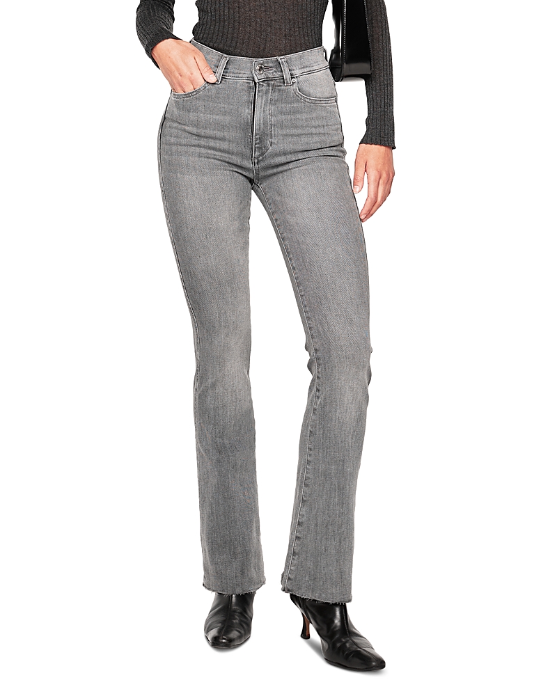Dl1961 Bridget Boot High-rise Instasculpt Jeans In Pebble