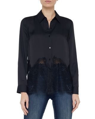 L'AGENCE - Adalee Lace Inset Blouse