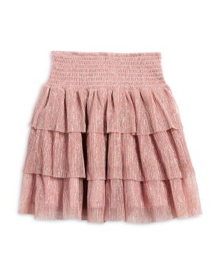 AQUA - Girls' Smocked Ruffled Tiered Skirt, Big Kid - Exclusive