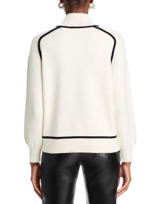 Mock Neck Contrast Sweater