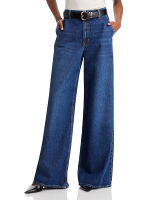 FRAME - The Wide High Rise Wide Leg Jeans in Blindspot