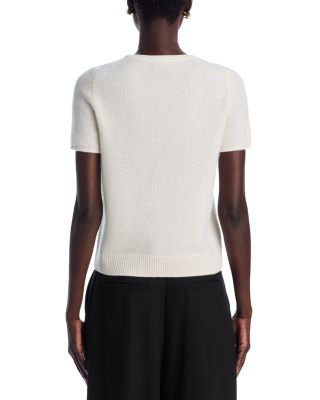 100% Cashmere Short Sleeve Shell Top - Exclusive