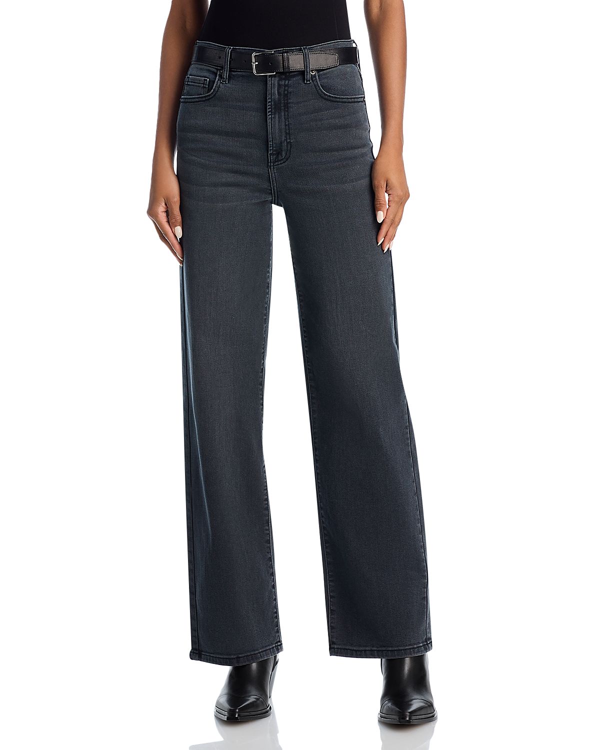 Aqua High Rise Dad Jeans