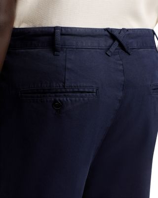 Pleated Cropped Chino Pants