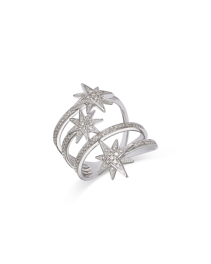 Bloomingdale's Fine Collection Diamond Starburst Ring In 14k White Gold, 0.32 Ct. T. W. In White