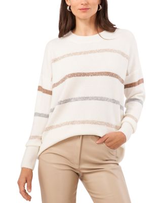VINCE CAMUTO - Sequinned Striped Sweater