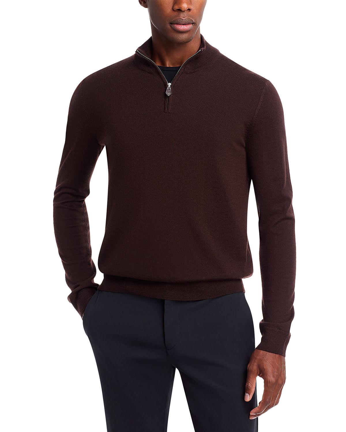 The Men's Store at Bloomingdale's Quarter-Zip Merino Wool Sweater - Exclusive