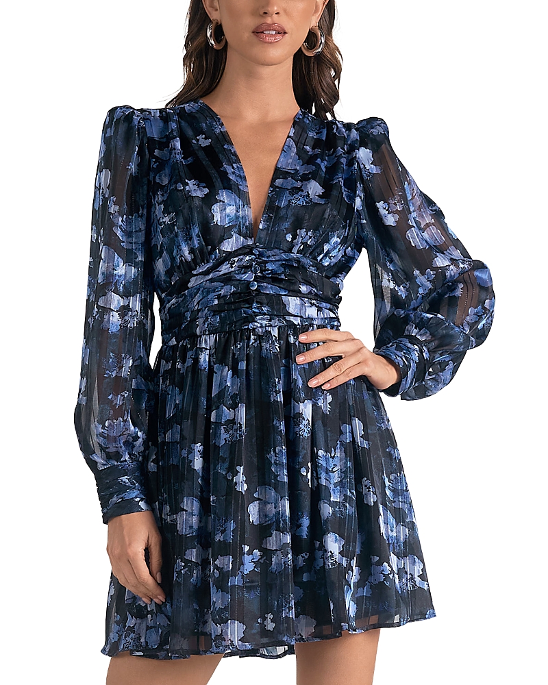 Elan V Neck Mini Dress