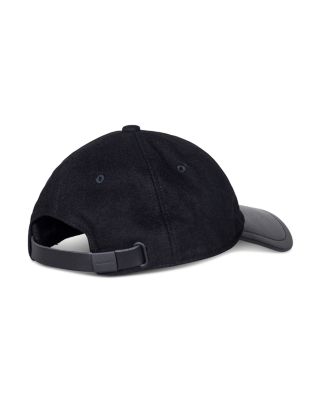 All Saints wool leather hat Allsaints Wool Leather Baseball Cap In Black - 41% Off  main image 4