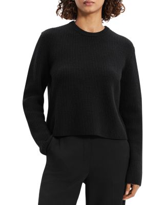 Theory - Felted Ribbed Crewneck Sweater
