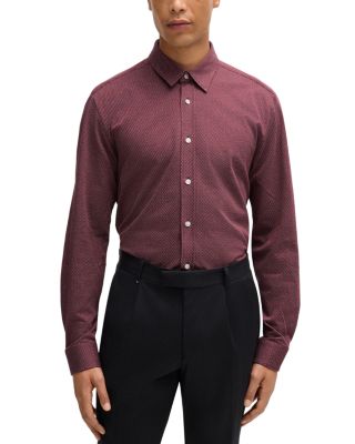 BOSS - Roan Kent Slim Fit Button Front Shirt