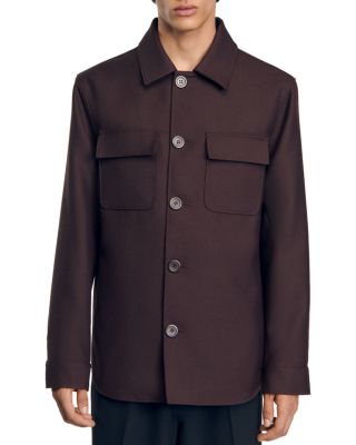 Sandro Button Up Overshirt