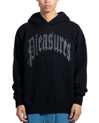 Pleasures - Twitch Regular Fit Logo Studded Hoodie