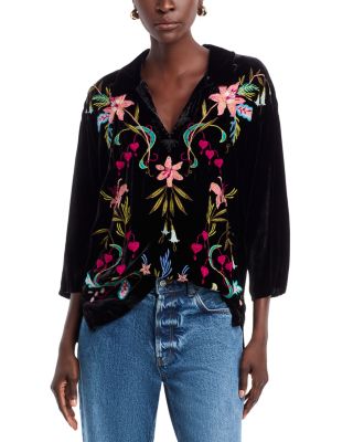 Johnny Was - Velvet Popover Shirt