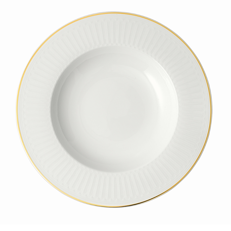 Villeroy & Boch Chateau Septfontaines Rim Soup Bowl In White