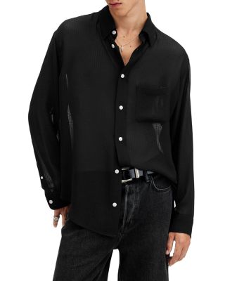 ALLSAINTS - Ando Long Sleeve Sheer Shirt